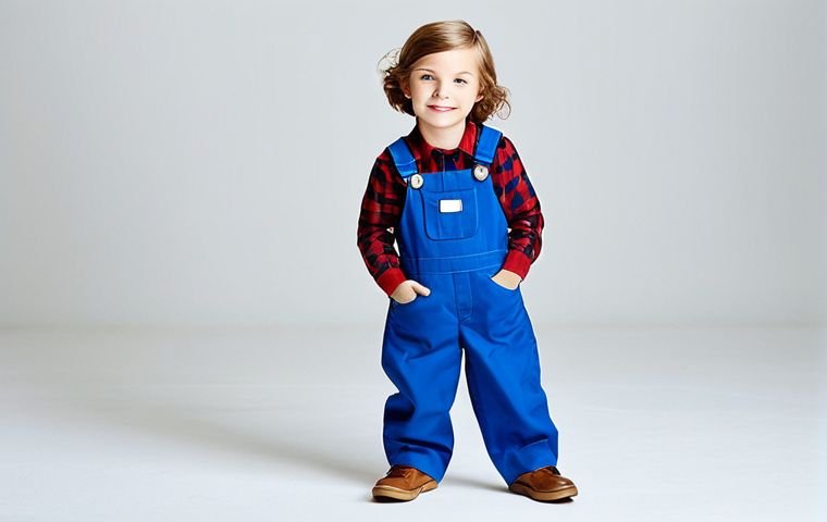 **
"A child modeling fully clothed in BlueDogBaby brand clothing, standing in a bright, playful studio environment, showcasing trendy and fashionable attire, safe for work, appropriate content, perfect anatomy, natural proportions, professional children's fashion photography, high quality, modest clothing, family-friendly."
**
