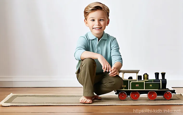 빈폴키즈와 자라키즈의 소재 차이 - **A Beanpole Kids Inspired Scene: Timeless Comfort and Quality**
    "A charming young boy, approxim...