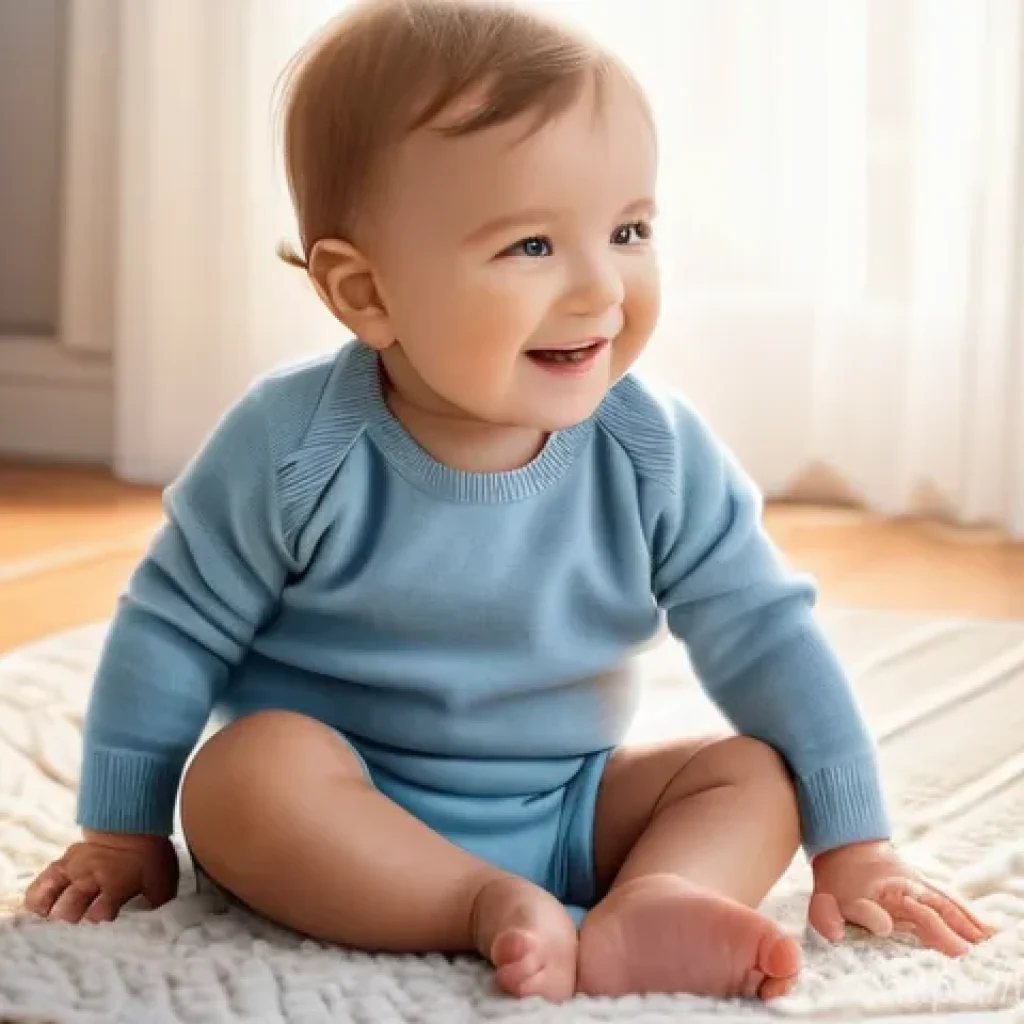 아동 방한복 브랜드 추천 - **Prompt 1: Cozy Comfort in Natural Fabrics**
    "A heartwarming, close-up shot of a happy toddler ...