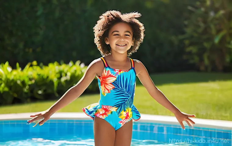 아동용 비치웨어 브랜드 순위 - **Prompt 1: Cheerful Toddler with UPF Protection**
    A cheerful toddler, approximately 1-2 years o...