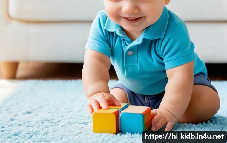 폴로키즈의 럭셔리 아이템 - **Prompt 1: Toddler's Comfort and Playtime**
    "A joyful toddler, approximately 18-24 months old, ...