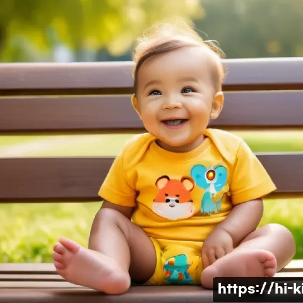 키즈 브랜드별 가격 비교 - A cheerful toddler wearing soft, breathable cotton and jersey fabric clothes with bright, colorful a...